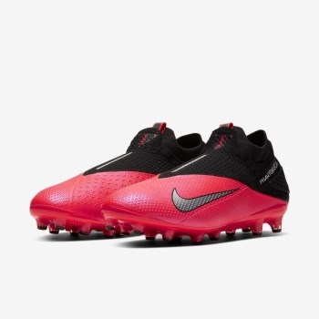 Nike Phantom Vision 2 Elite Dynamic Fit AG-PRO - Férfi Focicipő - Piros/Fekete/Metal Titán